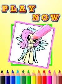 Coloring Book Butterfly Poni Screen Shot 2