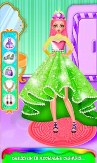 Rainbow Unicorn Princess makeover! Magic Outfits Screen Shot 3