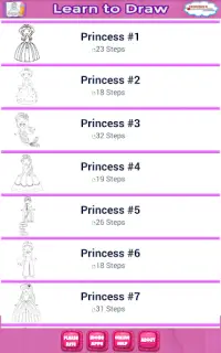 Easy Draw: Learn How to Draw a Princesses & Queens Screen Shot 10