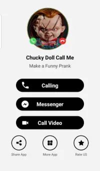 Chucky Doll Call Me  !! Fake video Call Screen Shot 0
