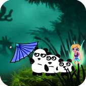 Fantasy 3 Pandas in Adventure Game