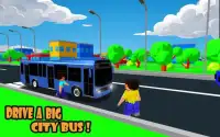 Blocky City Bus Craft Screen Shot 0