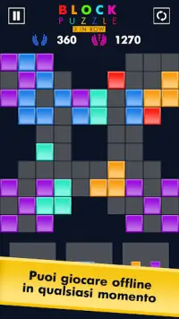 Blocco puzzle tre in fila (Block puzzle) Screen Shot 4