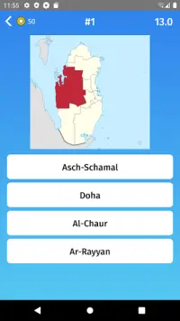 Katar - Landkarten Quiz Spiel Screen Shot 2