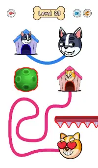 Connect Love Doge: Draw Puzzle Screen Shot 2