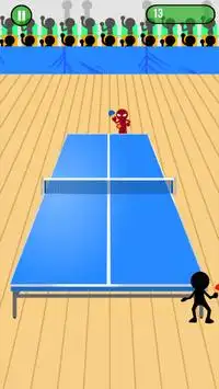 Stickman Tennis da tavolo Screen Shot 1