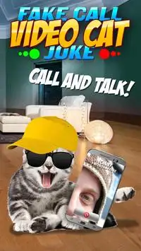 Palsu Video Call Cat Joke Screen Shot 1