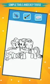 Coloring For Little Pony Screen Shot 5