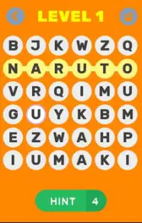 Search for Naruto characters Screen Shot 0