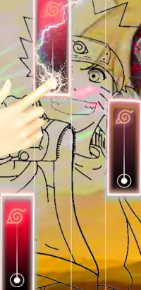 Naruto-Stickman piano tiles Screen Shot 1