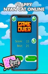 flappy nyan cat online game FREE Screen Shot 3