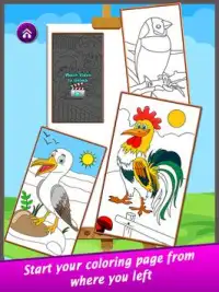 Super Birds Kids Coloring Game Screen Shot 9