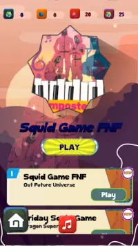 Piano squid Mod Funkin- game fnf funny Screen Shot 1