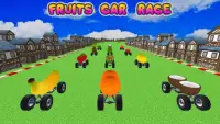 फ्रूट एंड वेजिटेबल स्मैश कारें: किड्स लर्निंग गेम Screen Shot 2