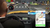 US Taxi Car Driving Games Screen Shot 2