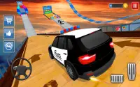 Police Prado Car Stunt - Ramp Car Racing Game 3D Screen Shot 15