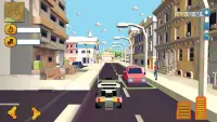 Monster Smashy Cars-Blocky City Driving Adventures Screen Shot 7