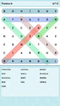 Word Search Games in Spanish Screen Shot 2