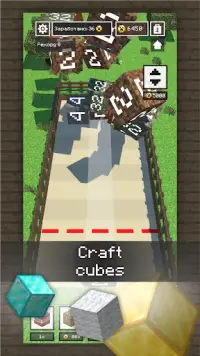 Mine Cube: 2048 3D Blocks merge number puzzle Screen Shot 1
