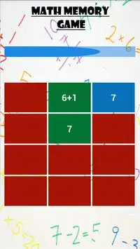Math Memory Game Screen Shot 1