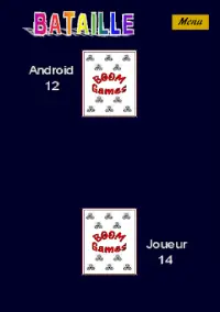 Bataille : jeu de cartes simple Screen Shot 7