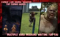 Zombie Lion Animal Shooter: Top Zombie Games Screen Shot 0