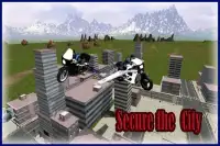 Volar Policía de bicicletas 3d Screen Shot 11