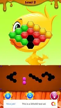 Duck Hexa Puzzle Free Online Block Jewel Game Screen Shot 2