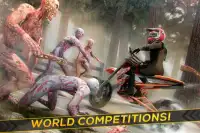 мотоцикл гонка vs злой зомби Screen Shot 1