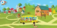 Cute Baby Bus Driving Games for Baby Girls & Boys Screen Shot 1