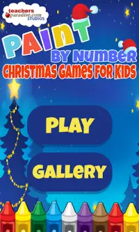 Paint By Number Christmas Game Screen Shot 0