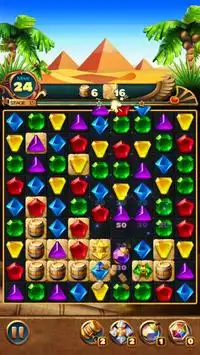 Jewels Treasure : Puzzle Match 3 Screen Shot 3