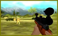 caça do leão franco-atirador Screen Shot 2