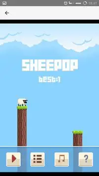 Pixel sheep Jumping Screen Shot 0