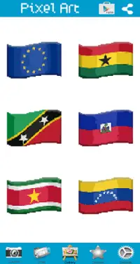 Coloring Flags Pixel Art Screen Shot 5