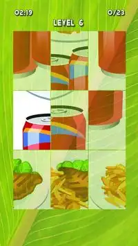 Fastfood puzzle kids games. Screen Shot 2