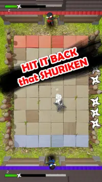Jumping Ninja Shuriken : two Player game Screen Shot 1