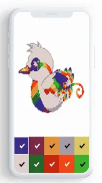 Birds Color By Number, pixel bird coloring Screen Shot 7
