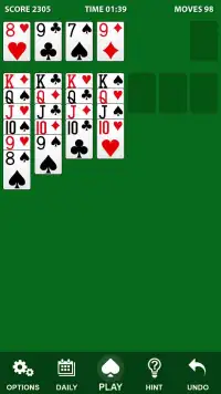 Solitaire Screen Shot 2