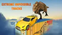 Carros de corrida de car dinossauro impossíveis 3D Screen Shot 4