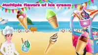 Ice Cream Beach Cart: Ice Popsicle Shop Games Screen Shot 4