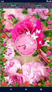 Pink Rose 4K Live Wallpaper Screen Shot 2