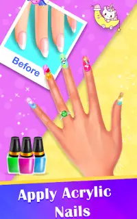 Nails Salon Games - Nail Art Screen Shot 2