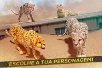 Leopardo vs Clã dos Leões! Corrida Selvagem Screen Shot 2