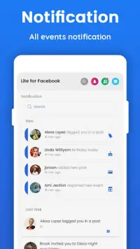 Lite for Facebook - Quick Chat for Messenger Screen Shot 3