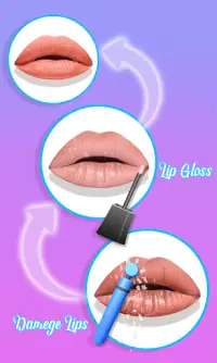 Lèvres faites! Jeu ASMR 3D Lip Art satisfaisant Screen Shot 4