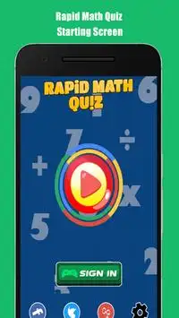 Rapid Math Quiz Screen Shot 0