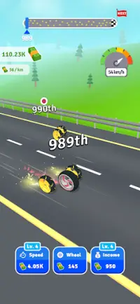 Wheel Merge Race Screen Shot 3