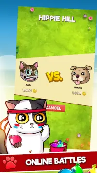 CUTE WARS PUZZLE BATTLE – Cats vs Dogs Match 3 Screen Shot 2