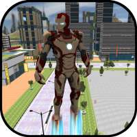 flying Super Iron Hero : Warrior of Crime City